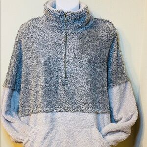 Gray and white Sherpa size small and large